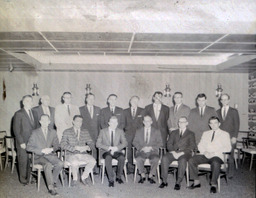 Blue Key Fraternity Installation and Initiation 1961, 1962: Large Group Photo Without Banner