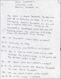 Dominic Jacobetti Jr. Oral History Transcript, 1993