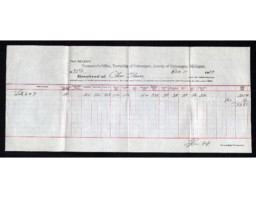 Charles Glaser Tax Receipt, 1929-12-11