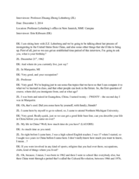 Zhuang-Zhong "Z.Z." Lehmberg Interview Transcript