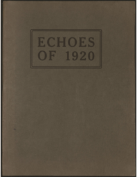 1920 Echoes of 1920 yearbook (Northern Normal News Yearbook Issue)