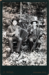 Men with Accordion and Umbrella