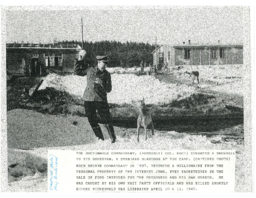 Nazi Official with Dog at Buchenwald