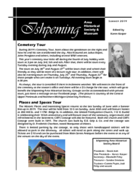 Ishpeming Area Historical Society Newsletter, Summer 2019