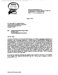 Cataract Hydroelectric Project Impoundment Drawdown