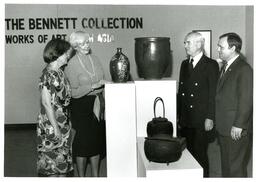 James Appleberry and Group at Art Exhibit (Part of the NMU Historic Photographs Collection)