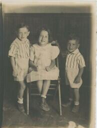 Robert, Mary Jane, and Jim Drew as Children