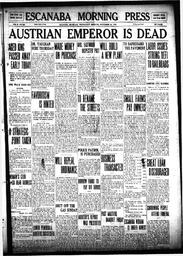 Escanaba Morning Press, 1916-11-22