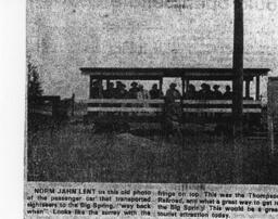 Thompson Railroad Passenger Car to Big Spring