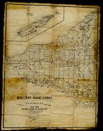 Map Showing the Military Road Lands belonging to the Estate of James C. Ayer