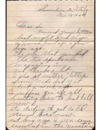 Clarence Fabry to Sis, 1944-11-17