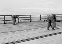 Concrete forms for Mackinac Bridge (3 of 8)