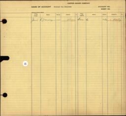 Copper Range Company Transfer Ledger 1929-1950, #105 Taxes