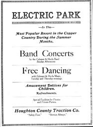 Electric Park Pavilion Advertisement