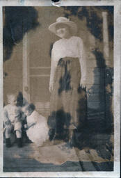 Older Woman with Two Toddlers