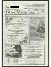 Grand Marais Gazette, 2001-12-20