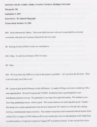 Judi Bailey Oral History Interview Transcript, 2001