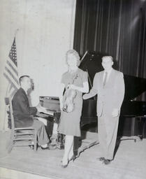 (626-01) Music Department Student Recitalists--Gerald Piet, Joellyn Vanni, Joseph D. Teinert Mar. 1961