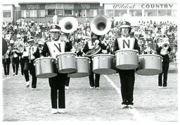 Drummers Playing in Marching Band (Part of the NMU Historic Photographs Collection)