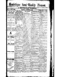 Manistique Semi-Weekly Pioneer, 1892-08-30