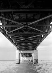 Approach spans for Mackinac Bridge