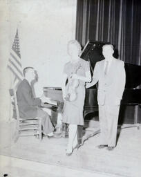 (626-02) Music Department Student Recitalists--Gerald Piet, Joellyn Vanni, Joseph D. Teinert Mar. 1961