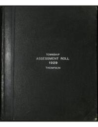 Thompson Township Assessment Roll, 1929