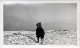 Young Tom Ross on Frozen Lakeshore