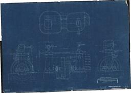 13-28-24 Vertical Cross Compound Engine General Drawing, Champion Copper Company