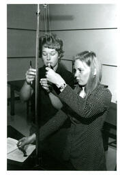 Two Students Working on Experiment (Part of the NMU Historic Photographs Collection)