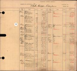 Copper Range Company Transfer Ledger 1907-1928, #064 Expenses L