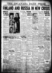 The Escanaba Daily Press, 1939-11-12