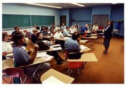 Professor Teaching in Old Jamrich Hall (Part of the NMU Historic Photographs Collection)