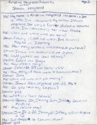 Sharon Maynard Oral History Transcript, 1990