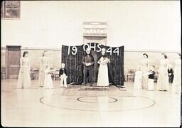 (155-004) Ontonagon High School 1944 King and Queen Crowning (3 of 3)