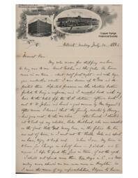 Lucius Lee Hubbard to Fannie Hubbard, 1893-07-30