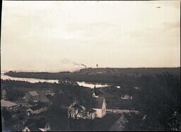 (017-001) Aerial View of Ontonagon from Top of Water Tower (1 of 3)