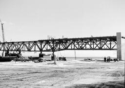 Erecting truss spans for the Mackinac Bridge (7 of 11)