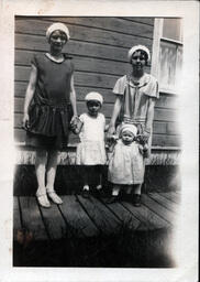 Four Children in Knit Hats