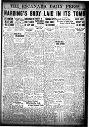 The Escanaba Daily Press, 1923-08-11