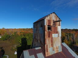 Drone's Eye View of the Champion Mine #4 Shaft House, 2017-10-11 (4 of 32)