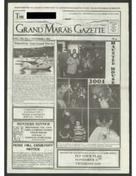 Grand Marais Gazette, 2001-11-01