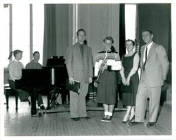 People Practicing in Hall (Part of the NMU Historic Photographs Collection)