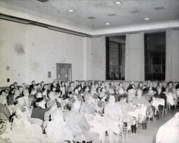 Graduate Luncheon 1958: View of Graduates Seated at Tables