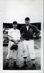 Tom Ross with Ontonagon Baseball Teammate (1 of 2)