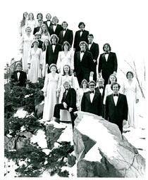 The Fantastics in Formal Clothes Posed on Snowy Rock (Part of the NMU Historic Photographs Collection)