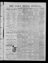 The Daily Mining Journal, 1885-12-30