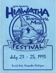 Hiawatha Music Festival Program, 1993