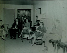 President's Reception March 13, 1960: Five Guests Seated