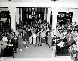 (217-15) Christmas Program in Foyer